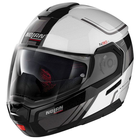 Κράνος Flip-Up NOLAN N90-3 VOYAGER N-COM 17 METAL WHITE άσπρο