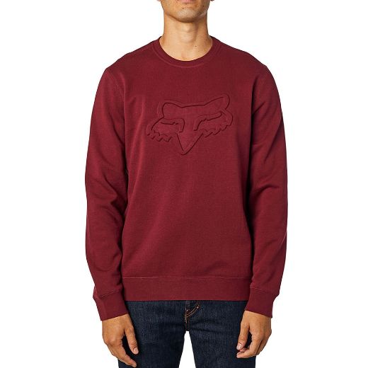 Μακρυμάνικες μπλούζες FOX REFRACT CRW FLEECE φούτερ Cranberry κόκκινο