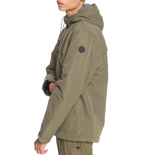 Αντρικά μπουφάν QUIKSILVER WAITING PERIOD μπουφάν με κουκούλα kalamata λαδί