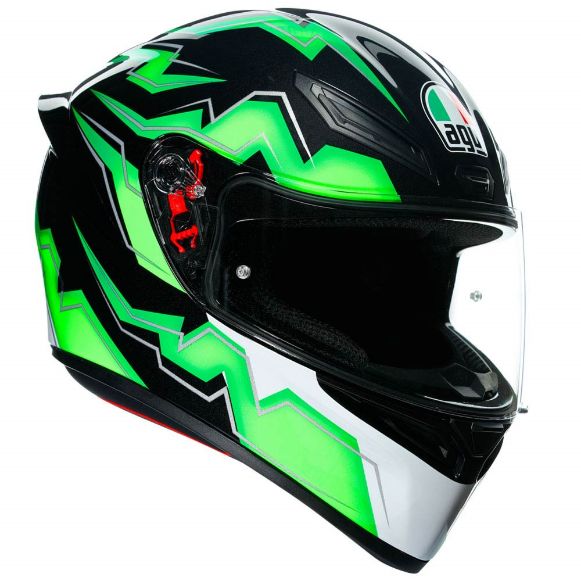 AGV K-1 MULTI KRIPTON BLACK/GREEN