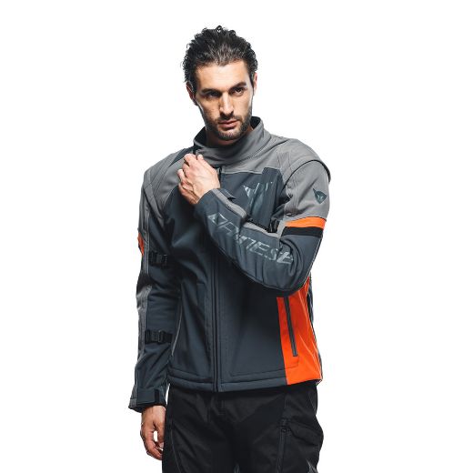 Μπουφάν μηχανής 3 Εποχών DAINESE RANCH TEX γκρι πορτοκαλί