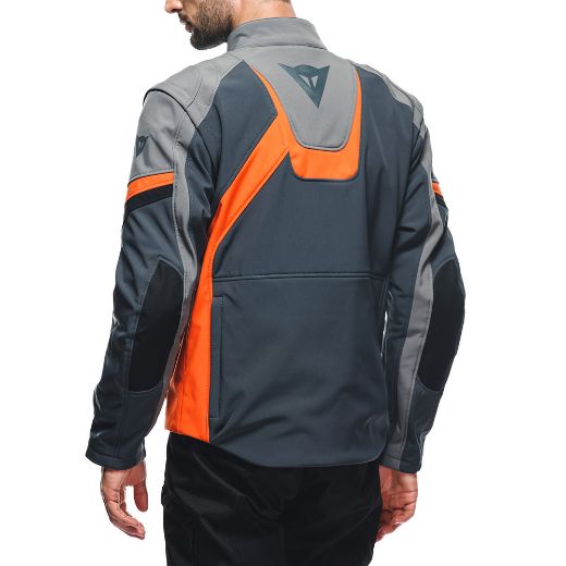 Αντρικά Μπουφάν DAINESE RANCH TEX EBONY CHARCOAL-GRAY FLAME-ORANGE γκρι πορτοκαλί