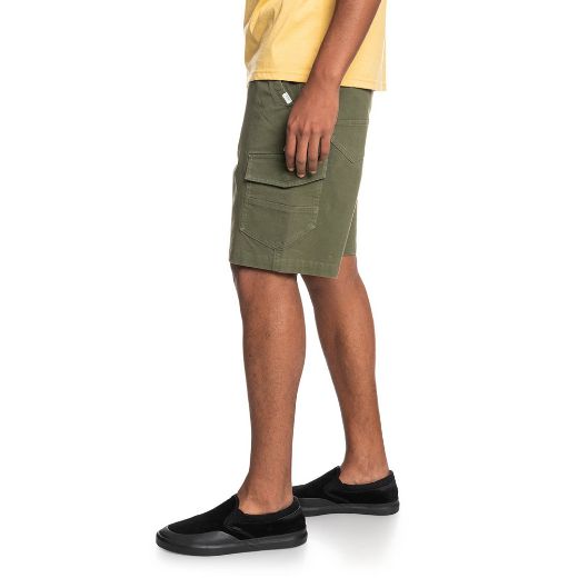 QUIKSILVER BELTED 20in CARGO FOUR LEAF CLOVER