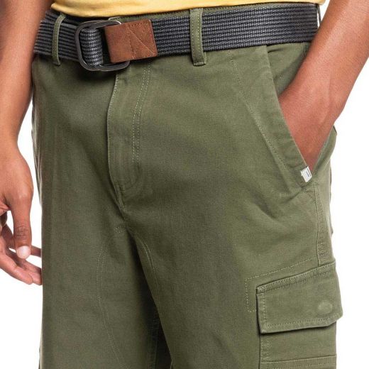 QUIKSILVER BELTED 20in CARGO FOUR LEAF CLOVER