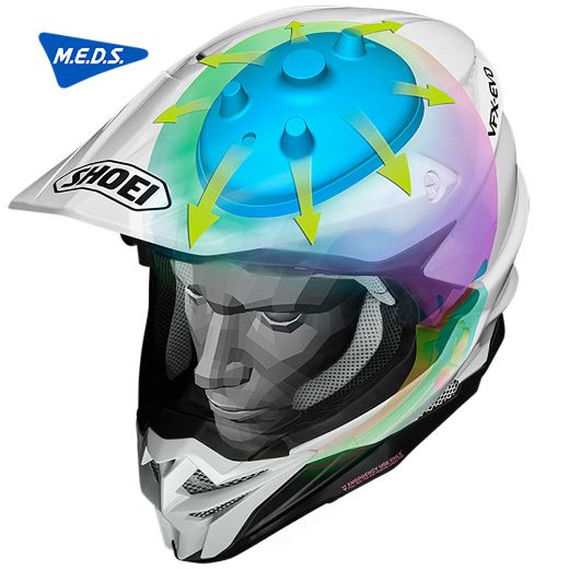 SHOEI VFX-WR WHITE HELMET MX