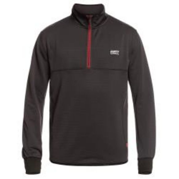 Ανδρικά Φούτερ Fleece QUIKSILVER STEEP POINT HALF-ZIP PULLOVER Black μαύρο