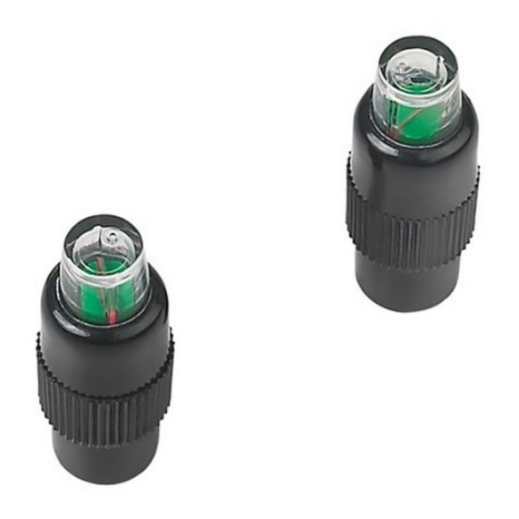 MOTO DISCOVERY BA0002 BLACK TIRE PRESSURE CONTROLLER VALVE CAPS