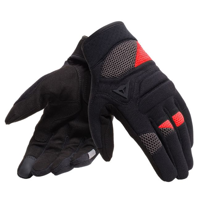 DAINESE FOGAL UNISEX GLOVES BLACK/RED καλοκαιρινά γάντια μηχανής
