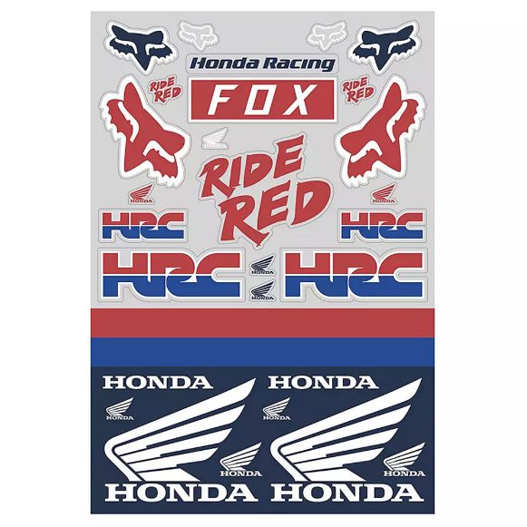 FOX FHONDA TRACK PACK [WHT/RD/BLU]