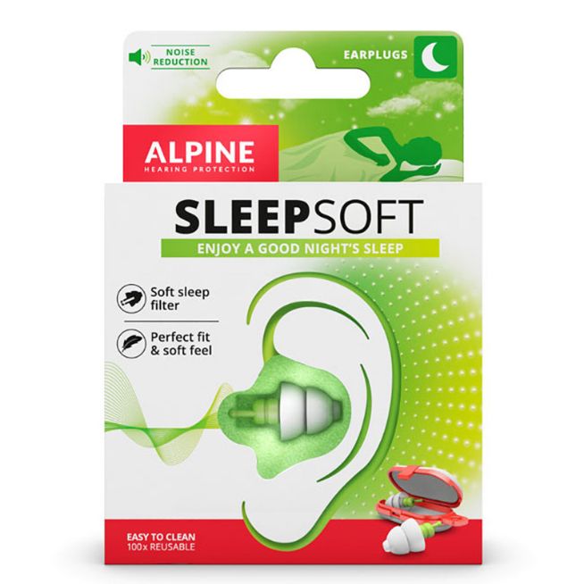 ALPINE EAR PLUGS SLEEPSOFT GREEN EAR PLUGS