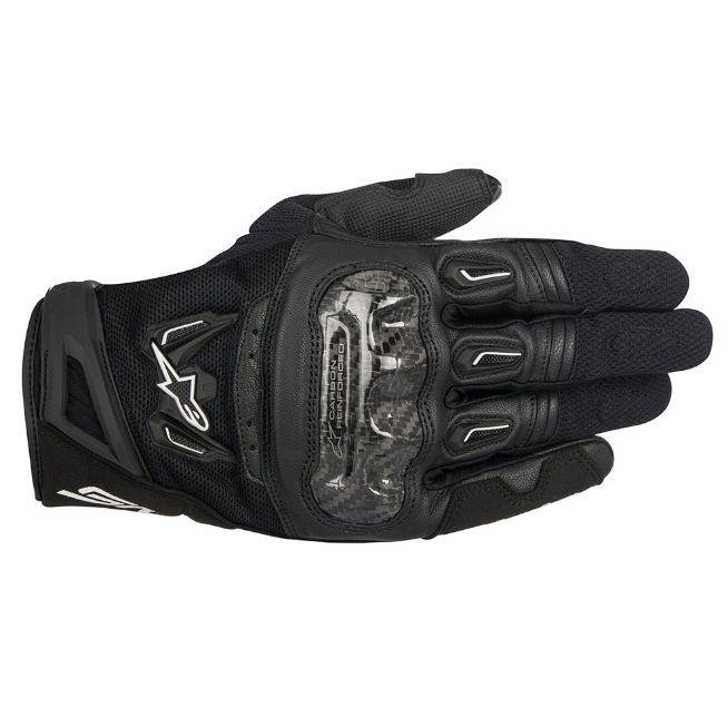 Καλοκαιρινά γάντια μηχανής ALPINESTARS SMX-2 V2 AIR CARBON μαύρα