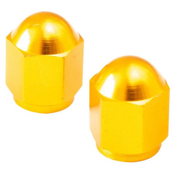 TYRE VALVE CAP BIKE IT ΤΑΠΑ ΒΑΛΒΙΔΑΣ ΕΛΑΣΤΙΚΩΝ HEXAGON (ΖΕΥΓ) GOLD