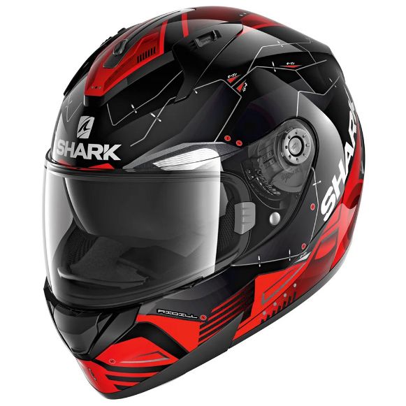 SHARK RIDILL FULL-FACE ΚΡΑΝΗ MECCA BLACK/RED/SILVER