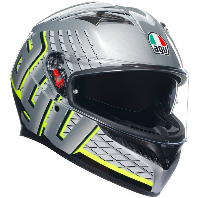 AGV K3 MPLK FULL-FACE ΚΡΑΝΗ FORTIFY GREY/BLACK/YELLOW FLUO