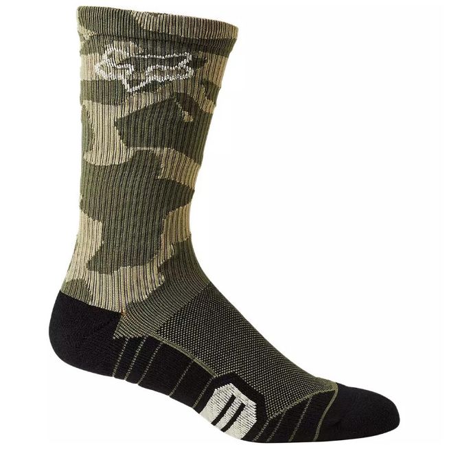MTB Κάλτσες FOX RANGER CUSHION 8in πράσινο καμουφλάζ