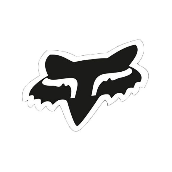 FOX HEAD 7" Αυτοκόλλητα Fox Αλεπού Μαύρο