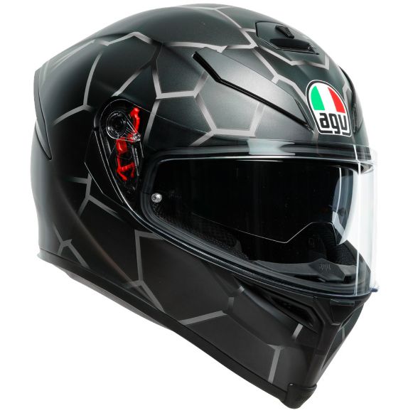 Full-Face Κράνος AGV K-5 VULCANUM γκρι - Κράνη Μηχανής