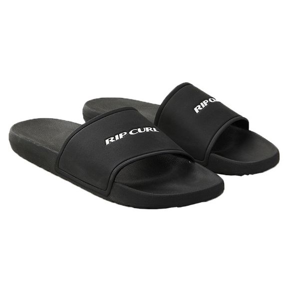 RIPCURL SIDE SLIDE OPEN TOE SHOES BLACK