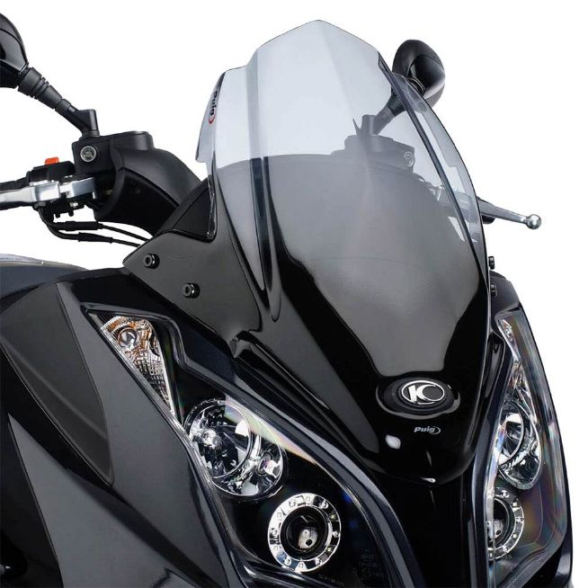 PUIG 5522H LIGHT FUME WINDSCREEN FOR KYMCO DOWNTOWN 125/300 2009/X-TOWN 125/300 2016-2017