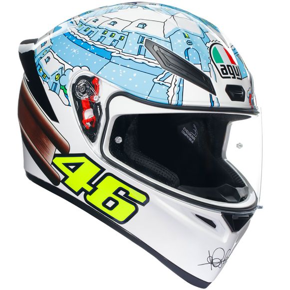 AGV K1 S MPLK FULL-FACE ΚΡΑΝΗ ROSSI WINTER TEST 2017