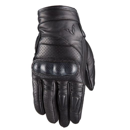 NORDCODE GT-CARBON BLACK Ρετρο Δερμάτινα καλοκαιρινά γάντια μηχανής