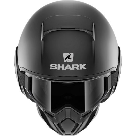 SHARK STREET DRAK BLANK MAT BLACK HELMET JET