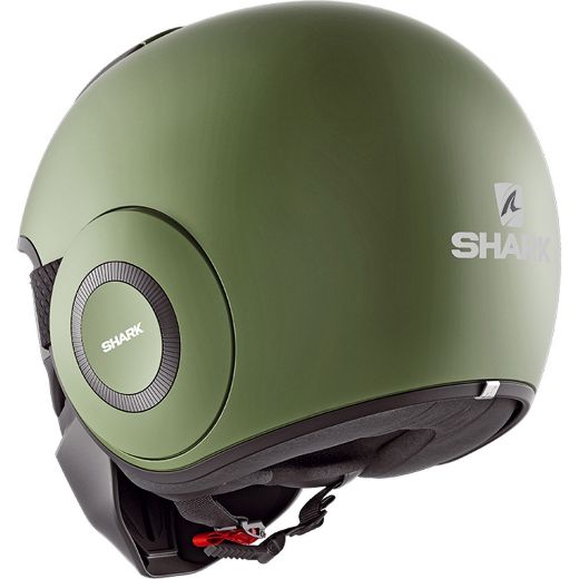 SHARK STREET DRAK BLANK MAT/GREEN MAT HELMET JET