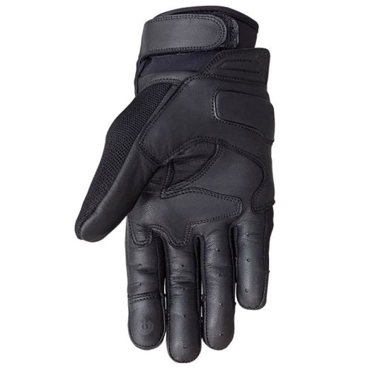 Ανδρικά καλοκαιρινά γάντια NORDCODE METRO Δερμάτινο γάντι μηχανής μαύρο