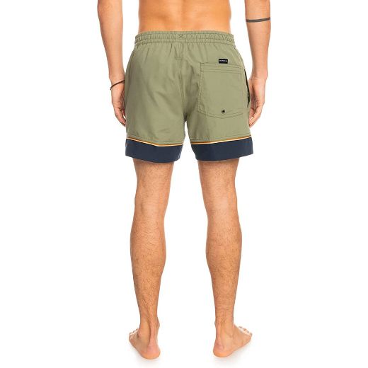 QUIKSILVER EVERYDAY TAPED 15in Λαδί αντρικό μαγιό με λάστιχο