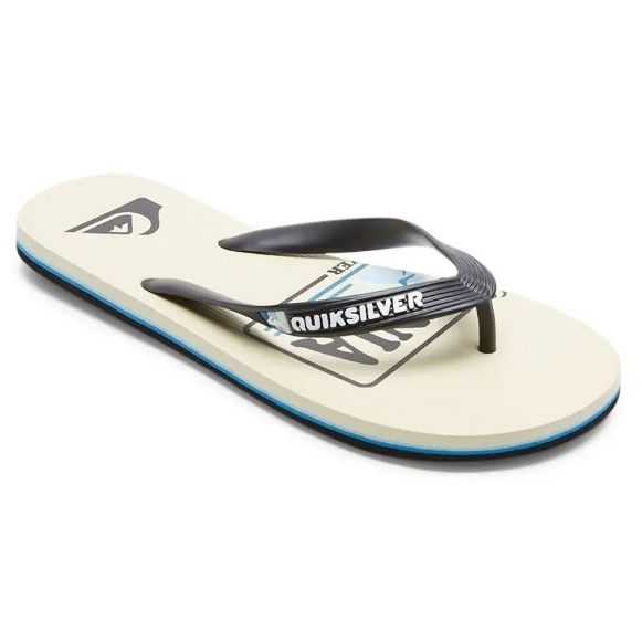 QUIKSILVER MOLOKAI ART SL BLACK/WHITE/BLUE