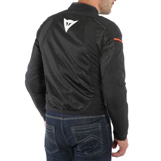 DAINESE AIR FRAME D1 TEX BLACK/WHITE/FLUO-RED JACKET SUMMER WR