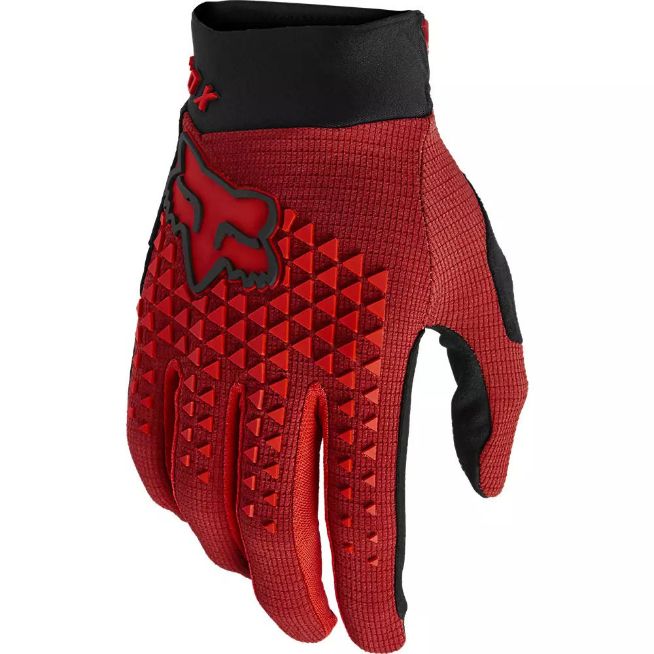 FOX DEFEND GLOVES RED