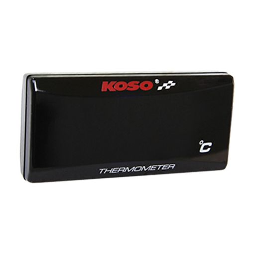 KOSO THERMOMETER SUPER SLIM RED BLACK INDICATOR