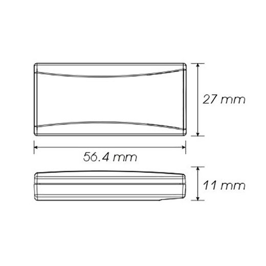 KOSO THERMOMETER SUPER SLIM RED BLACK INDICATOR