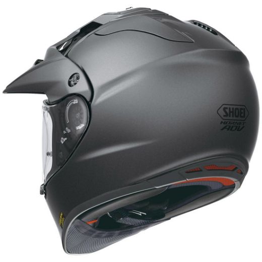SHOEI HORNET ADVENTURE MATT DEEP GREY HELMET ON-OFF