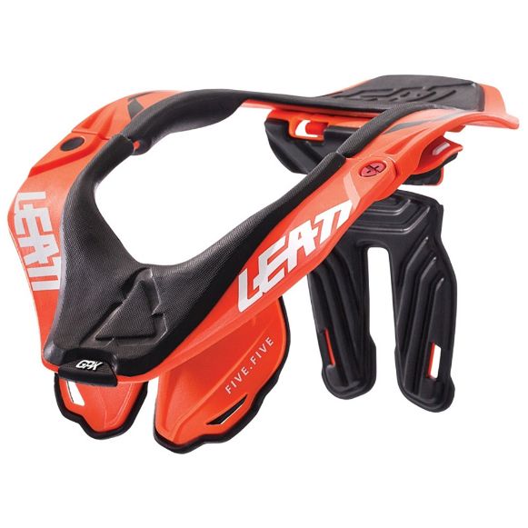 LEATT BRACE GPX 5.5 ORANGE/WHITE NECK BRACE L/XL