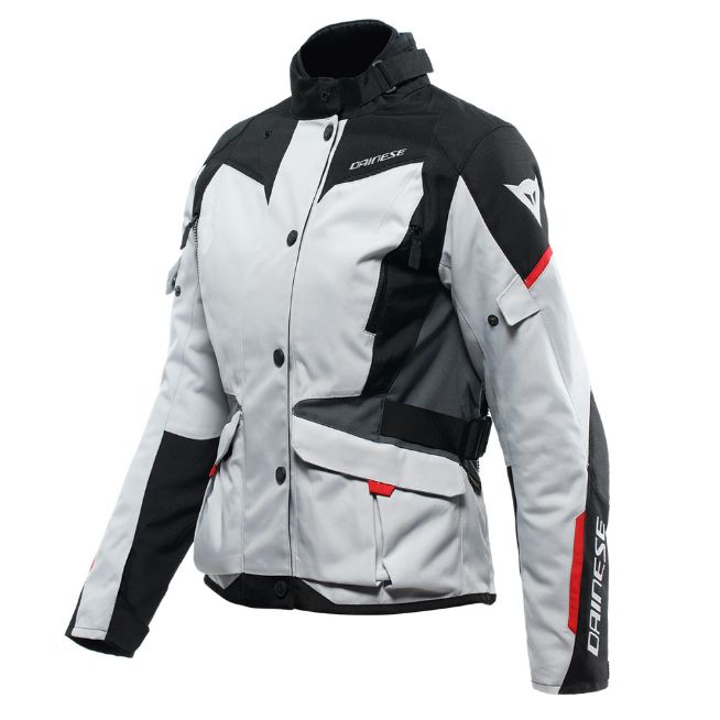 DAINESE TEMPEST 3 D-DRY LADY JACKET GLACIER-GRAY/BLACK/LAVA-RED JACKET WINTER WP
