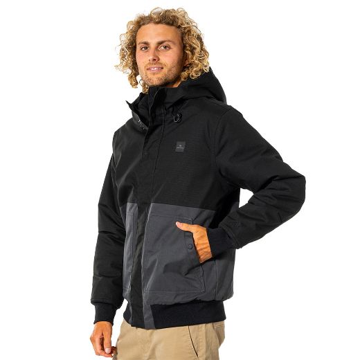 RIPCURL ONE SHOT ANTI SERIES JACKET BLACK Antriko Adiavroxo Mpoufan