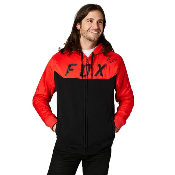 FOX PIVOTAL ZIP HOODIE FLO RED