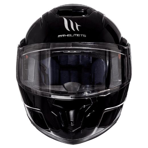 Ανοιγόμενο σπαστό Κράνος MT ATOM SV Μαύρο BLACK