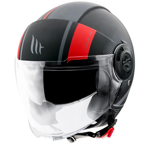 MT VIALE SV PHANTOM C5 MAT RED HELMET JET