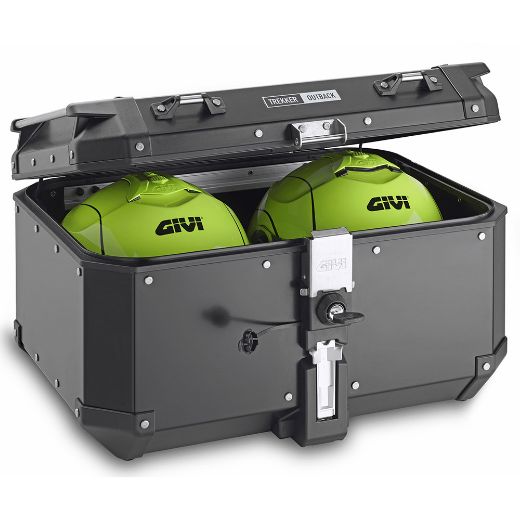 GIVI OBKN58B TREKKER OUTBACK 58 BLACK LINE ALUMINIUM BLACK 58L mpagkaziera