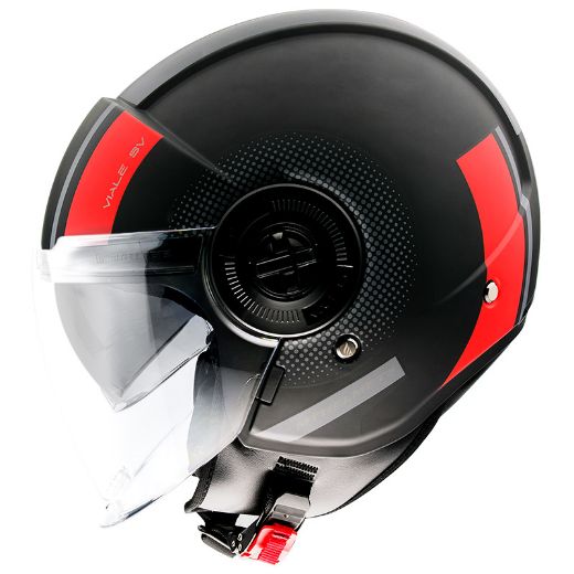 MT VIALE SV PHANTOM C5 MAT RED HELMET JET