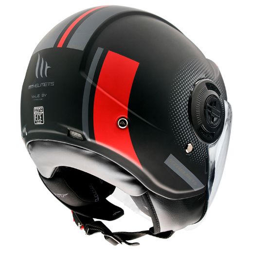 MT VIALE SV PHANTOM C5 MAT RED HELMET JET