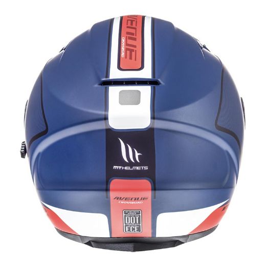 HELMET JET MT HELMETS AVENUE SV CROSSROAD MAT BLUE/RED/WHT