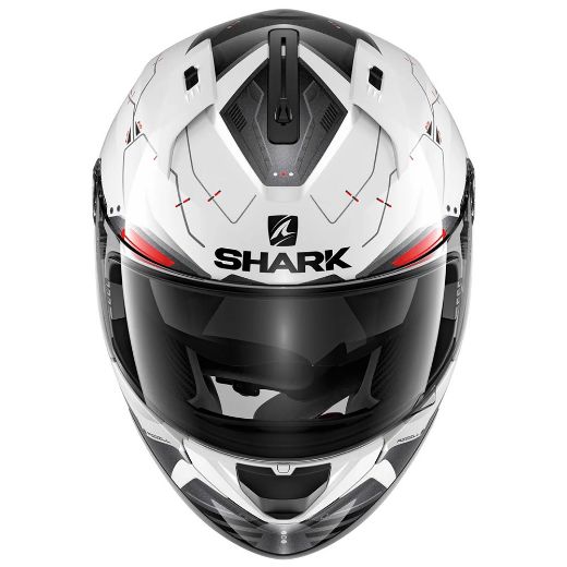 Full-Face Κράνη SHARK RIDILL Κράνος MECCA WHITE BLACK RED άσπρο μαύρο κόκκινο