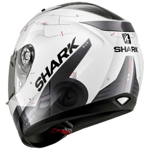 Κράνος SHARK RIDILL MECCA WHITE BLACK RED Χανιά