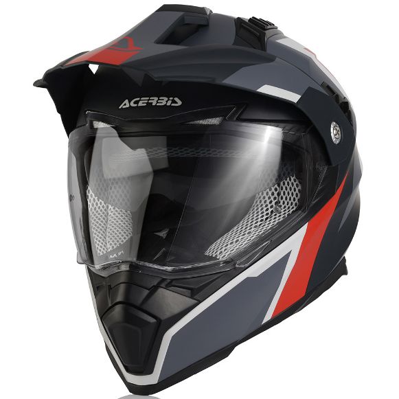 ACERBIS FLIP FS-606 ADVENTURE ΚΡΑΝΗ GREY/RED