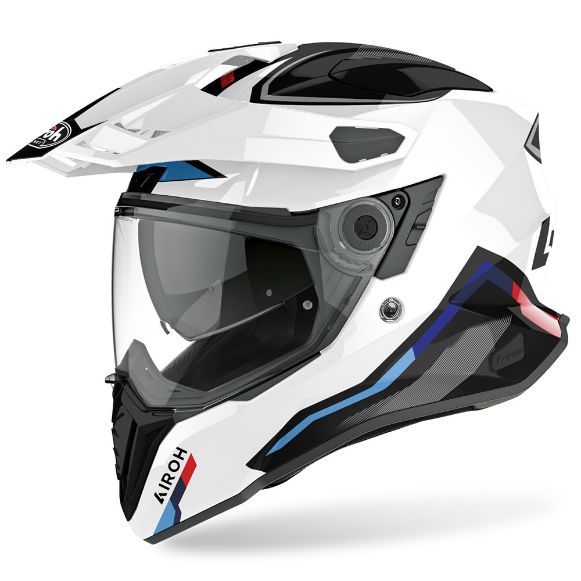 AIROH COMMANDER ADVENTURE ΚΡΑΝΗ FACTOR WHITE GLOSS