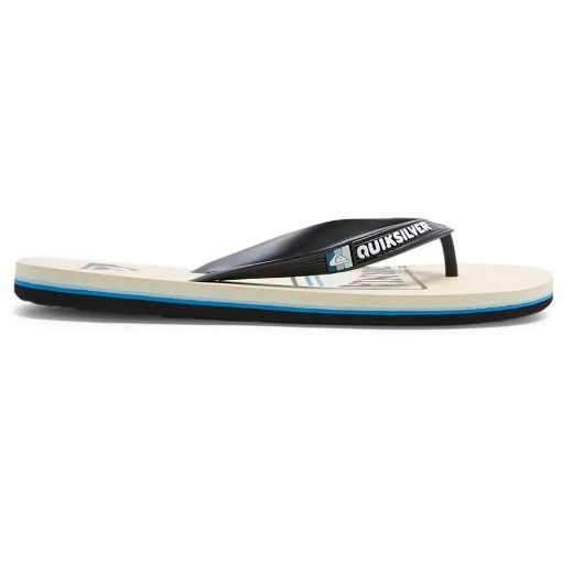 QUIKSILVER MOLOKAI ART SL BLACK/WHITE/BLUE